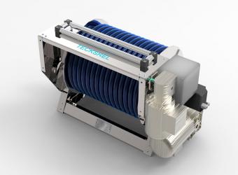 Devanadera con enrollamiento guiado